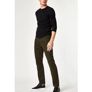 Mavi Men's Jeans Zach Straight Leg Dark Green Twill Size W46 x L32 Big Tall NWT
